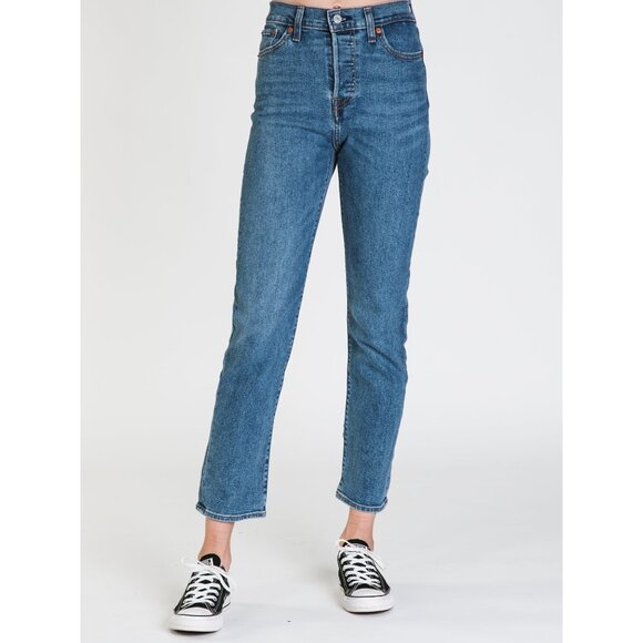 Levi's Women's Straight Leg Jeans - Blue - Picture 1 of 11